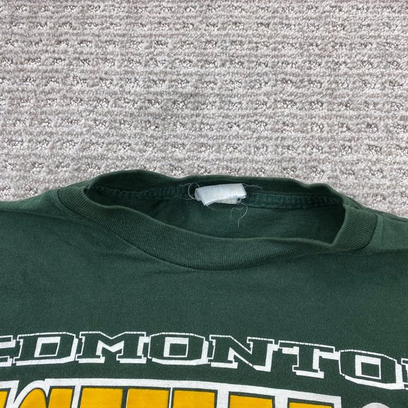 Vintage STARTER 90s Shirt Men Medium M Green 1990 Edmonton Eskimos CFL Football - Picture 5 of 13
